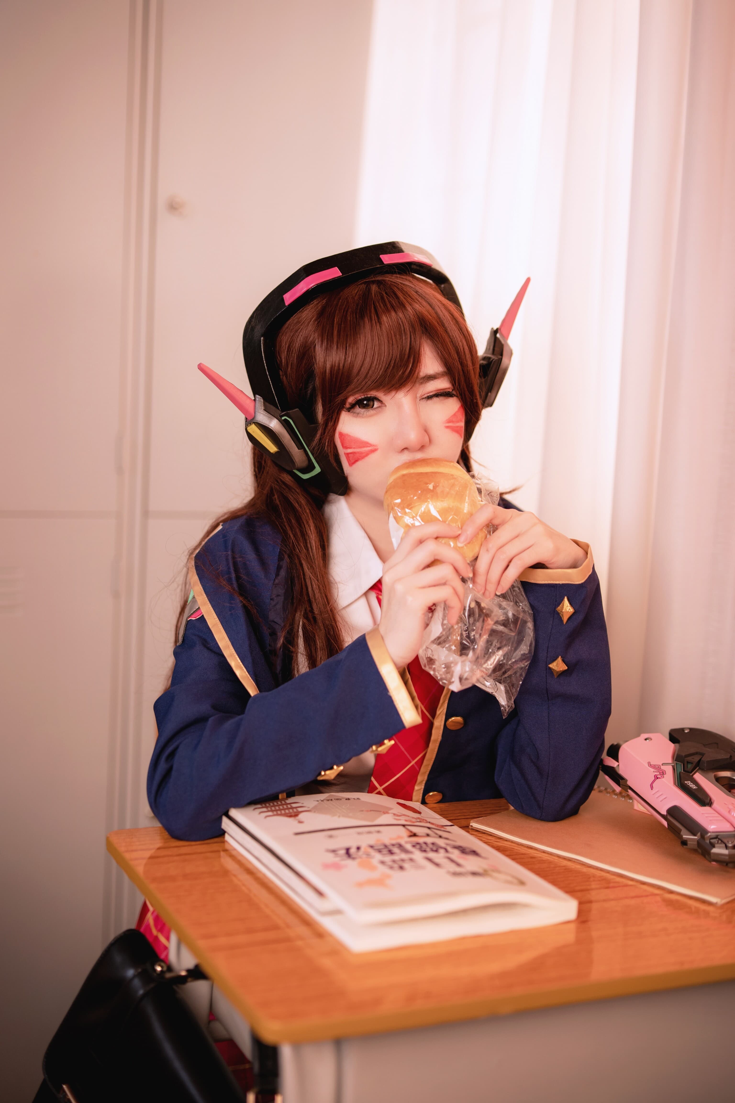 Sally Dorasnow - D.Va School Girl 第17张图片