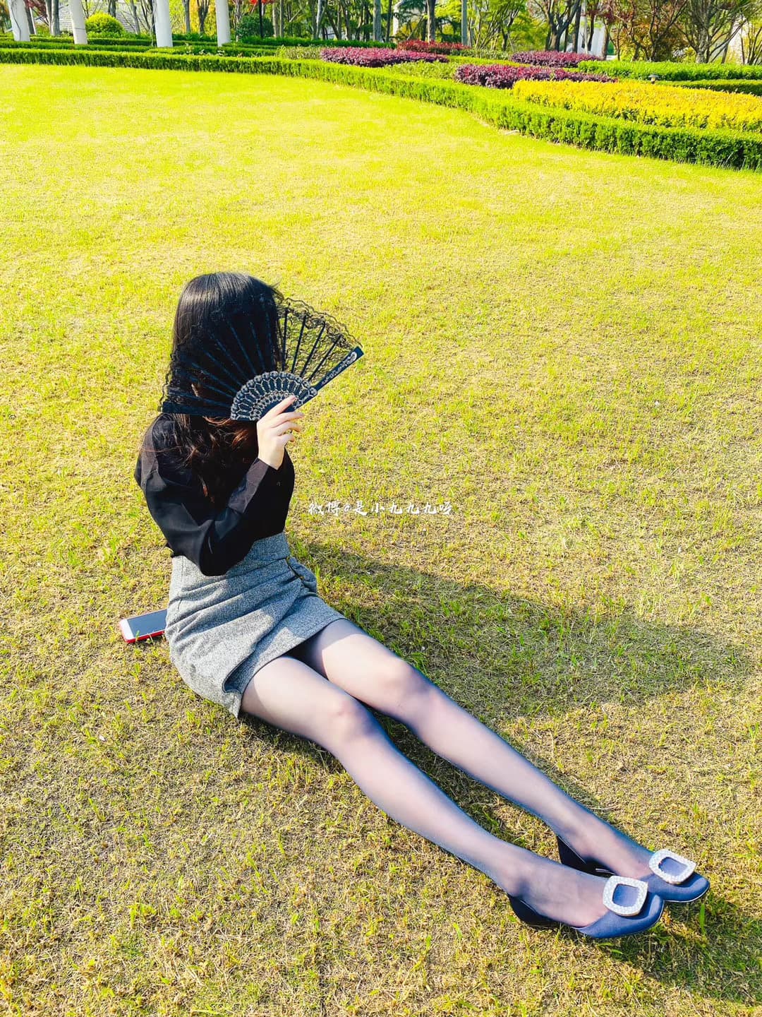 小九九Micokey - 户外紫蓝色丝袜