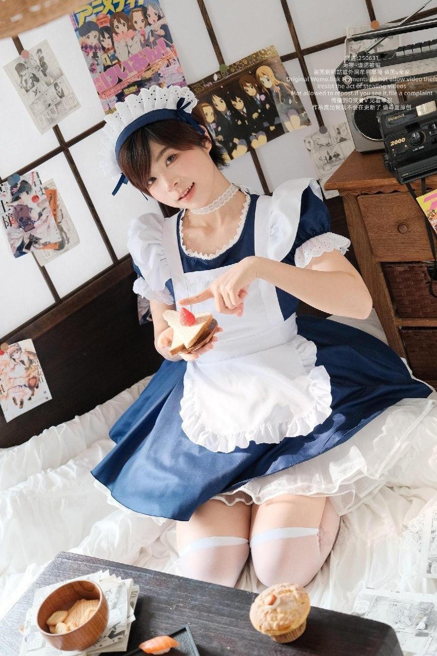 短发那只猫 - 日式白丝女仆 第4张图片