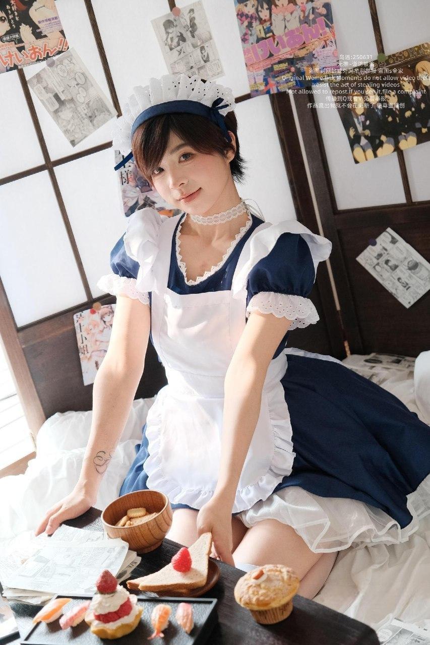 短发那只猫 - 日式白丝女仆 第14张图片