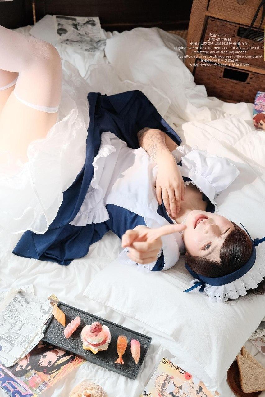 短发那只猫 - 日式白丝女仆 第25张图片