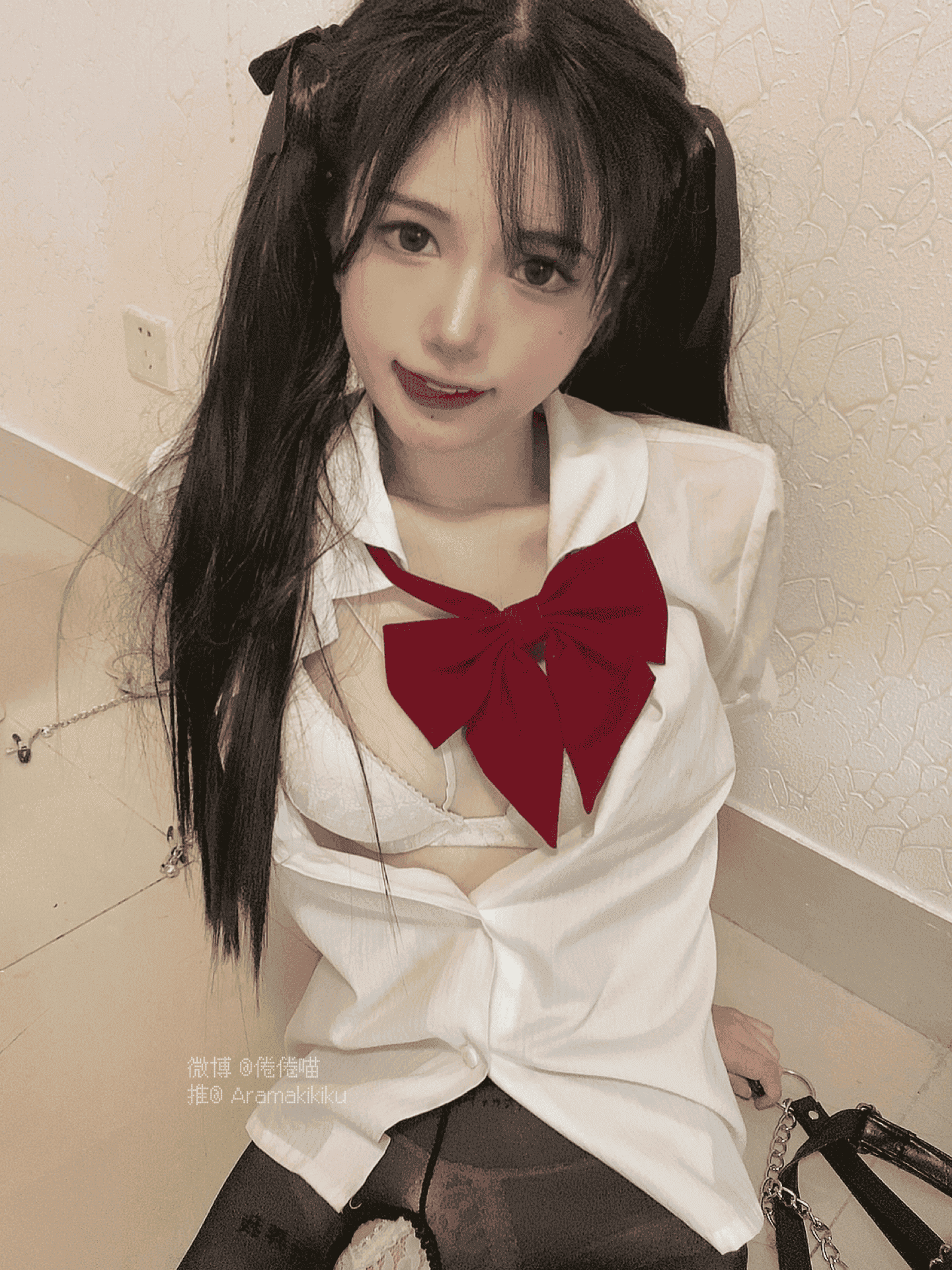 倦倦喵 - 氛围性感jk制服 第15张图片