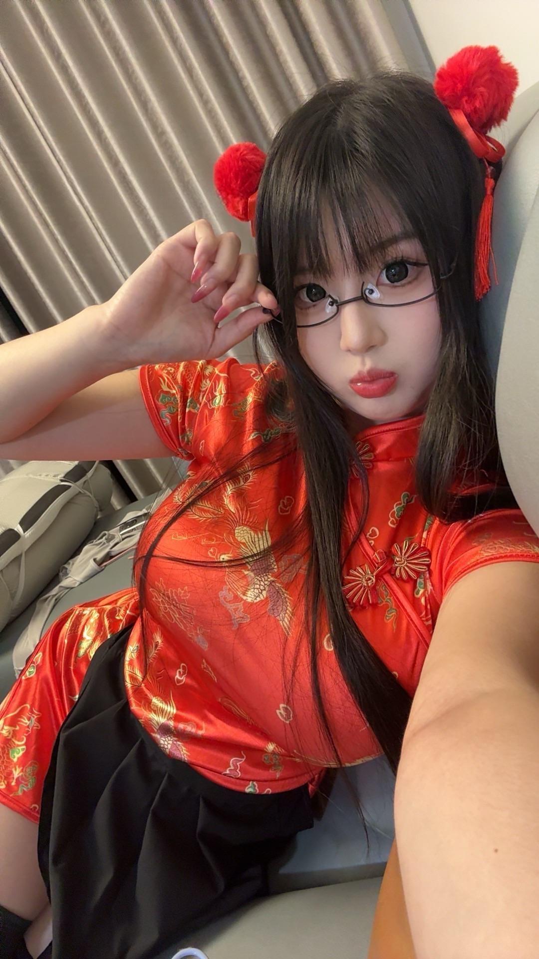 honey猴 - 短装红旗袍 第11张图片